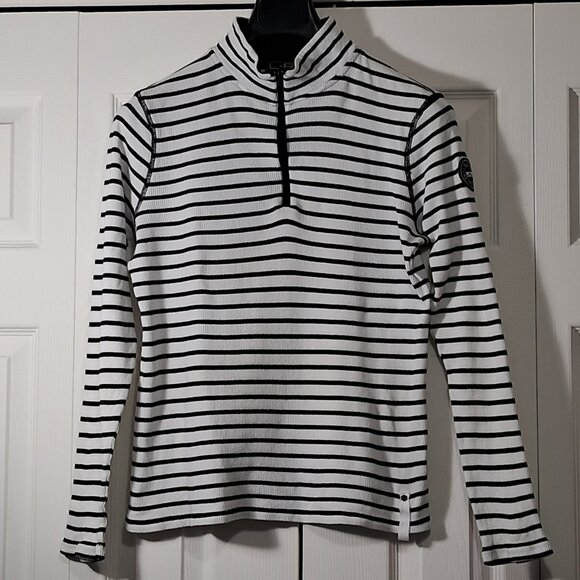 L-RL Lauren Active 1/4 zip sweater - Picture 2 of 12